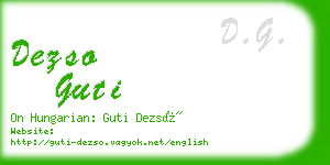 dezso guti business card